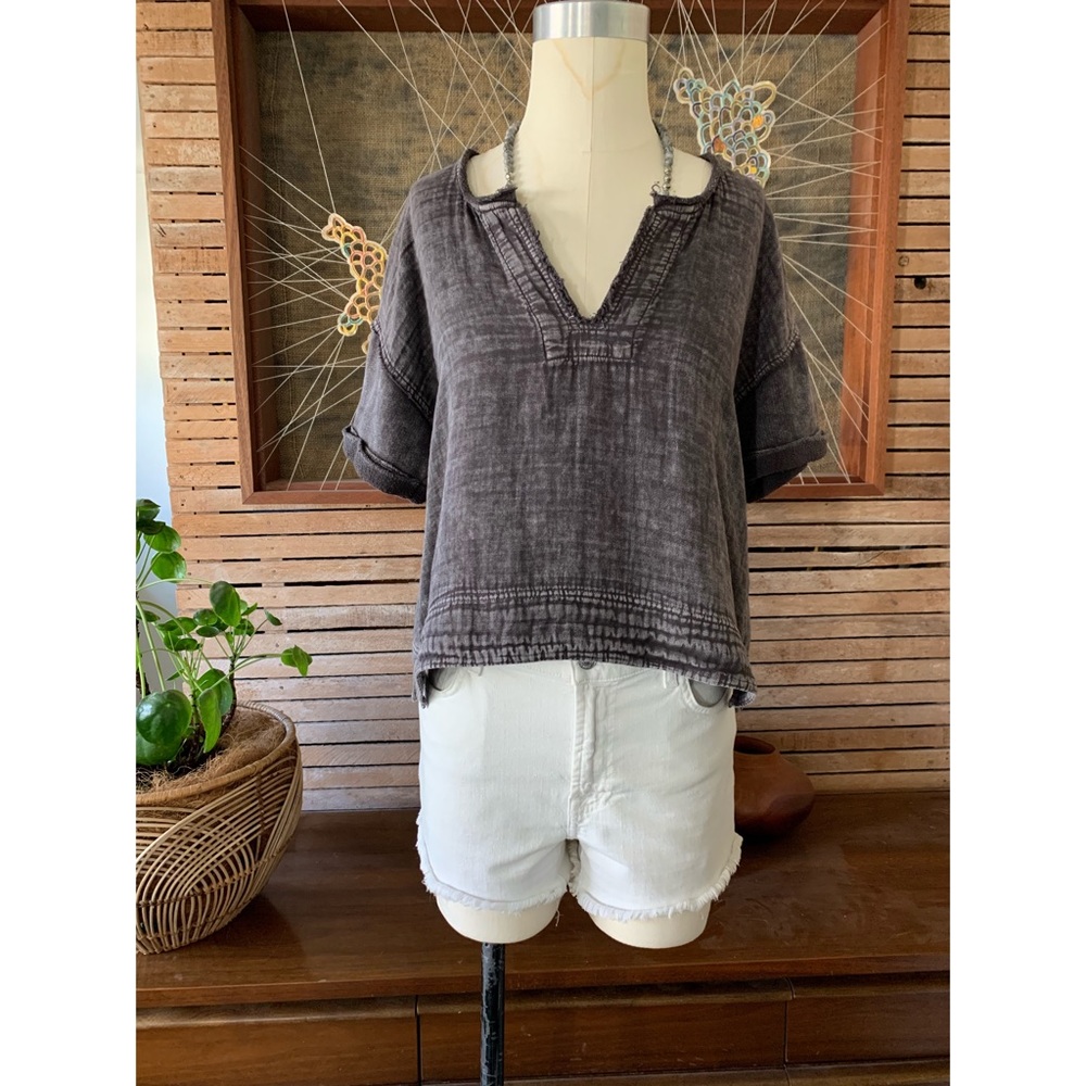 Splendid top - charcoal